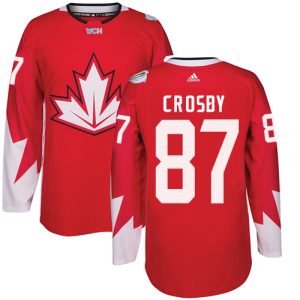 Team Canada #87 Sidney Crosby Authentic Rot Auswärts 2016 World Cup Hockey